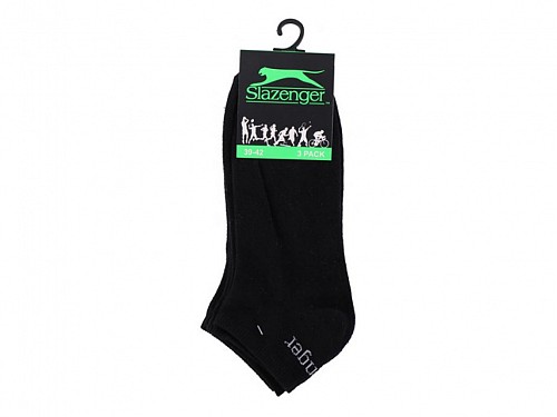 Slazenger Σετ 3 Ζευγάρια Κοντές Αθλητικές Κάλτσες σε Μαύρο χρώμα, 07901