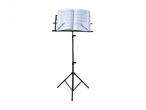 Folding Metal Recliner for Sheet Music and Books, in Black color