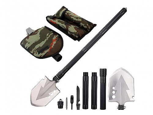 16 in 1 survival kit in the form of a shovel, 16.4x1x76 cm, SOS Box