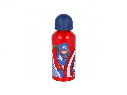 Avengers Comic Heroes bottle 400ml, aluminum, 6.6x6.6x14.5 cm