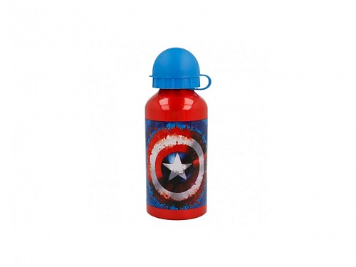 Avengers Bottle Captain America 400ml, aluminum, 6.6x6.6x14.5 cm