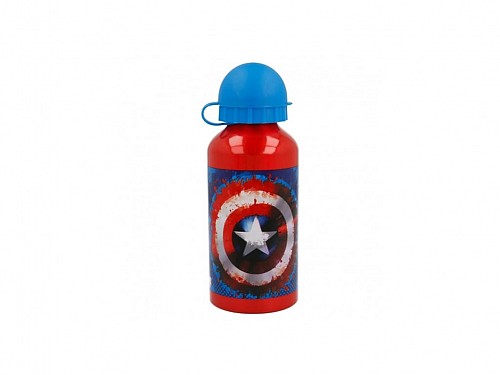 Avengers Bottle Captain America 400ml, aluminum, 6.6x6.6x14.5 cm