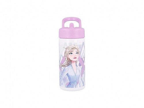 Disney Frozen One Heart bottle 410ml, purple plastic, 6.5x6.5x18 cm