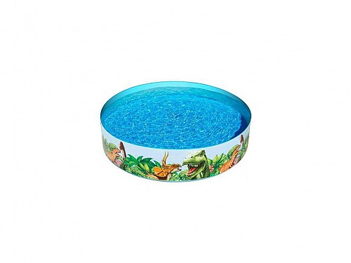 Bestway Children's inflatable pool, for outdoor area with dinosaurs, 183x183x38 cm, 55022