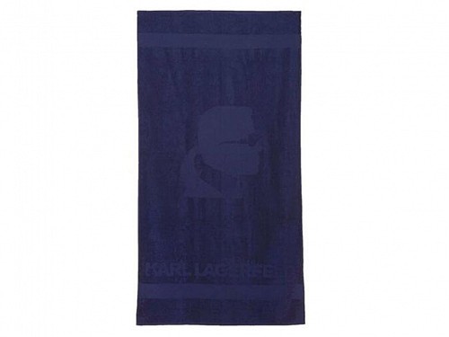 Karl Lagerfeld 100% Cotton Beach Towel 180x100 cm, in Blue color
