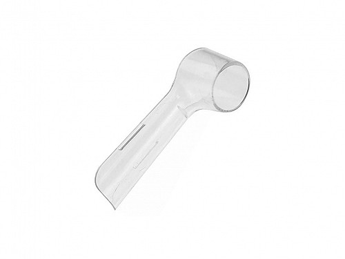 Electric toothbrush head case, plastic, transparent, 2.5x2.5x6 cm
