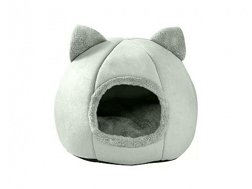 Cat nest, bed with cats, in gray color, 30x30x36 cm, Cat nest
