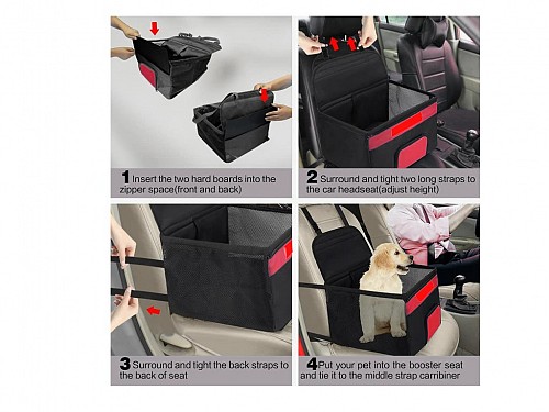 Pet Carrier Car Bag Foldable, for pets up to 9kg, 43.2x34.8x25 cm