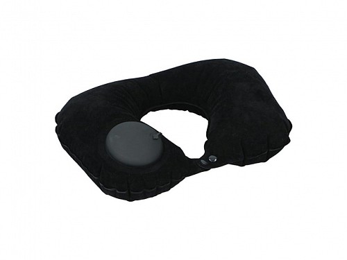Dunlop Travel pillow with pump, in black, 45x29x10 cm