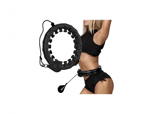 Trizand Slimming fitness equipment, hula hoop with barbell, 30x5x30 cm