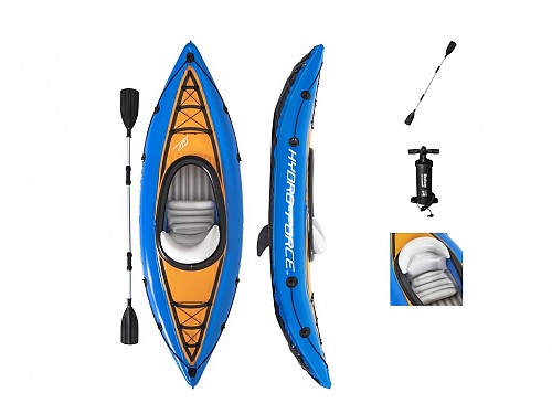Bestway Canoe Kayak 2.75m long for 1 adult maximum weight up to 100Kg in Blue color, 65115