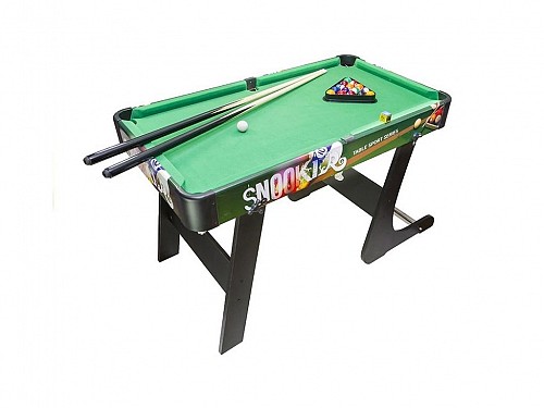Folding Full Set Pool Table made of MDF 92x60x50 cm, Pool table